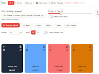 EnigmaEasel - AI Color Palette Generator